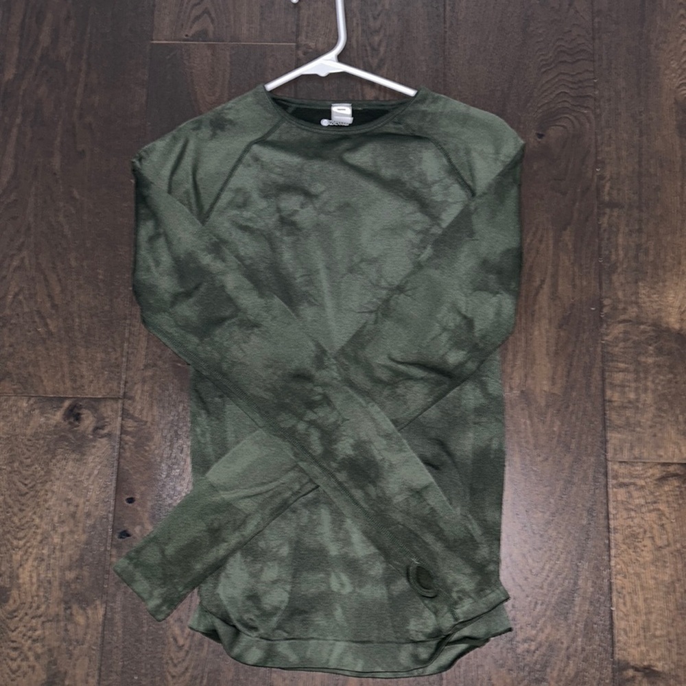 Zella green tie dye long sleeve